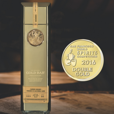 GOLD BAR Whiskey Wins Double Gold at San Francisco World Spirits Competition 2016 Image