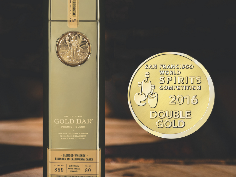 GOLD BAR Whiskey Wins Double Gold at San Francisco World Spirits Competition 2016