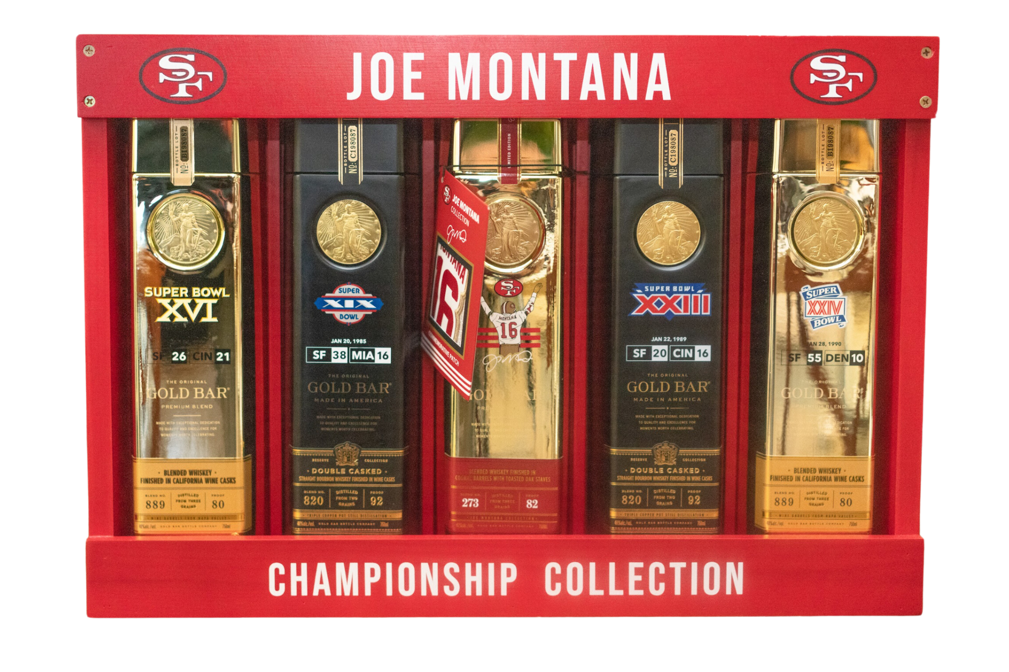 Joe Montana Championship Box Set | Goldbarwhiskey.com Joe Montana Championship Box Set | Goldbarwhiskey.com