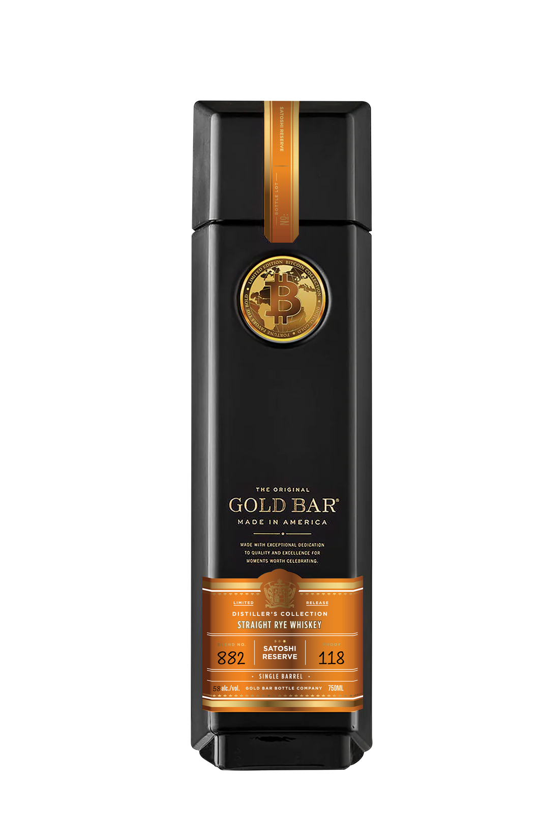 Gold Bar Whiskey Satoshi Reserve