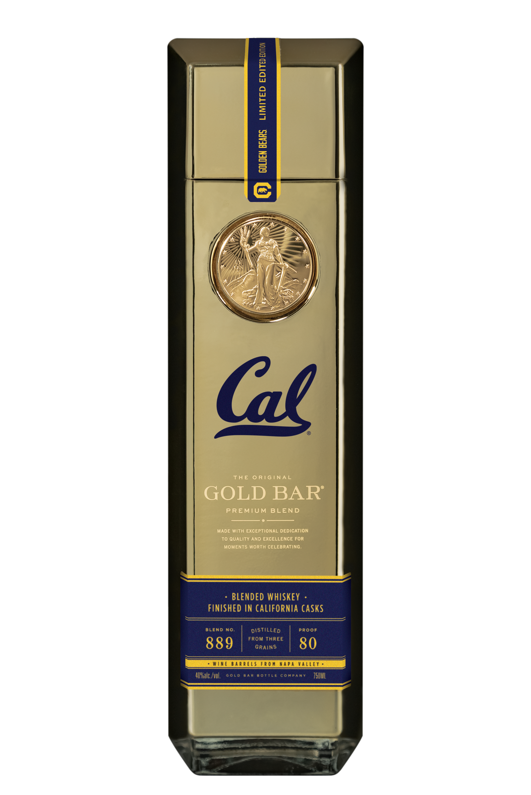 Gold Bar® Whiskey Original - Cal Golden Bears Limited Edition