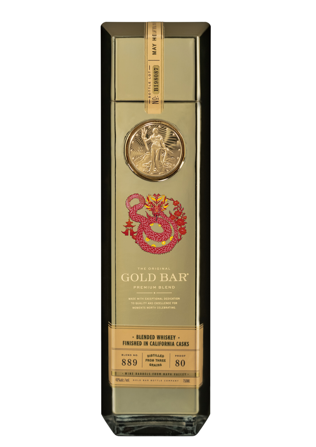 Gold Bar® Whiskey Limited Edition Year of the Snake