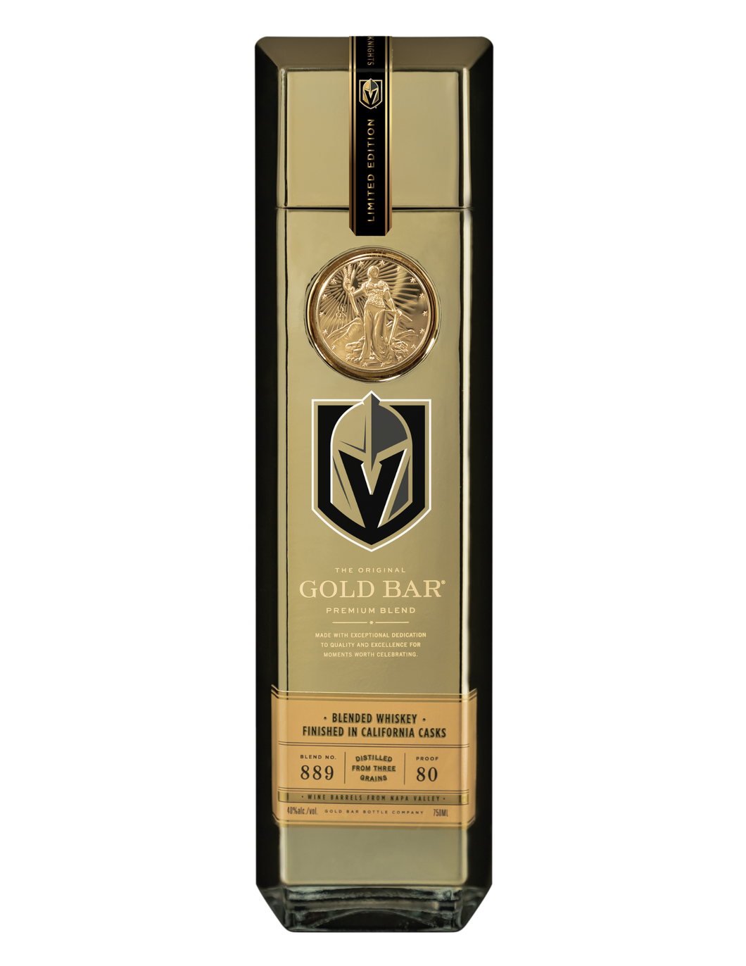 Vegas Golden Knights Gold Bar® Whiskey Original | Goldbarwhiskey.com
