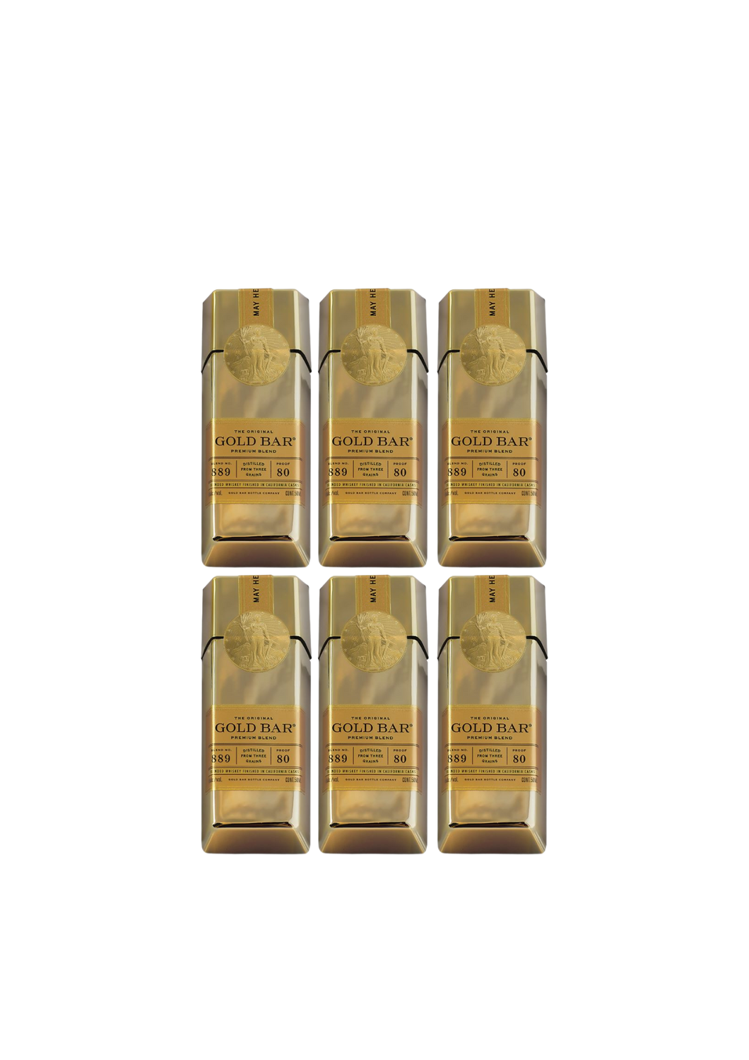 Gold Bar® Whiskey Original Mini (6 Pack)
