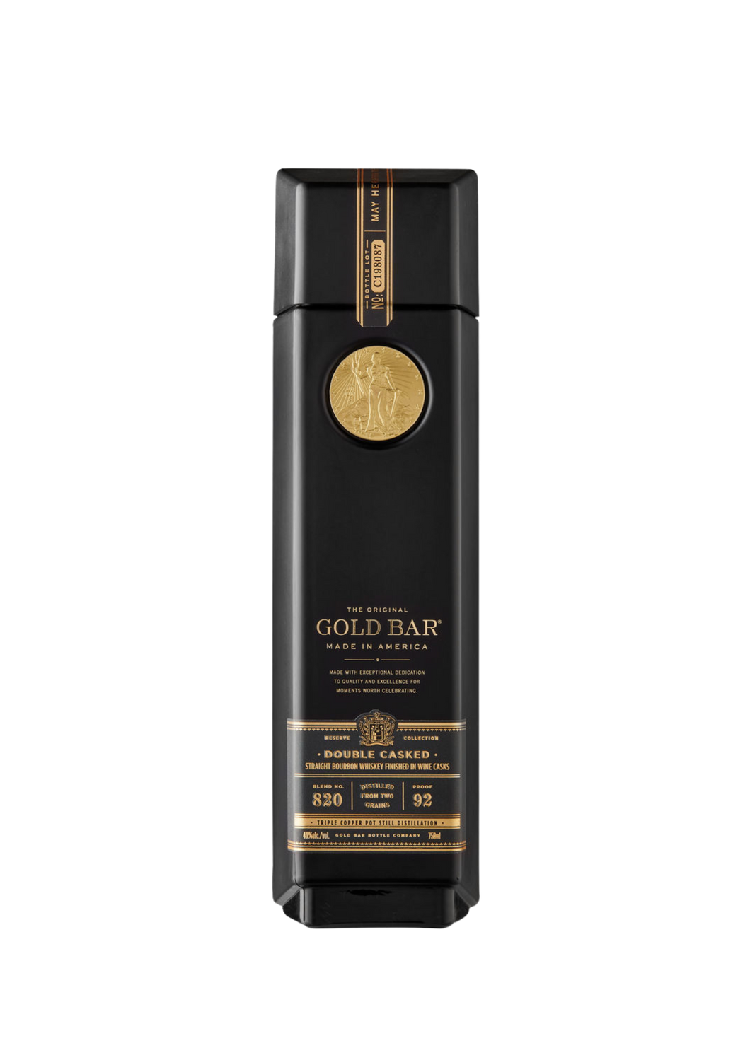 Gold Bar® Black Double Cask Straight Bourbon Whiskey