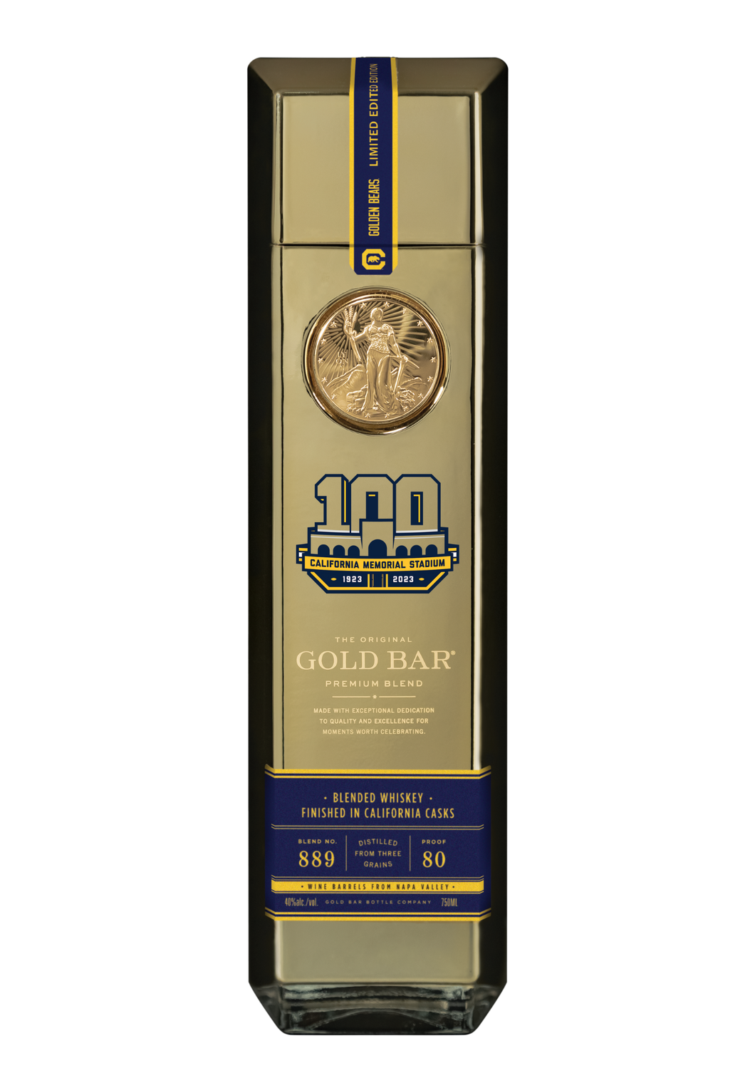 Gold Bar® Whiskey Original - Cal Memorial Stadium Limited Edition