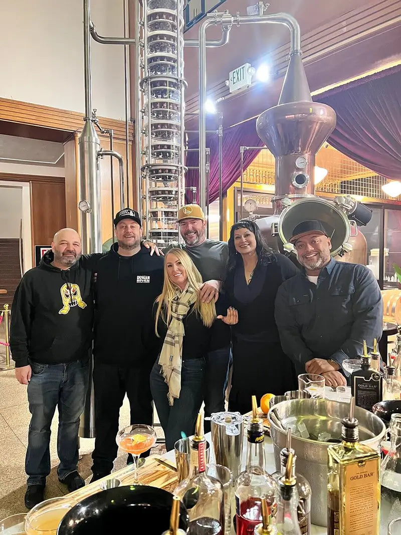 Guests enjoying the cocktail class