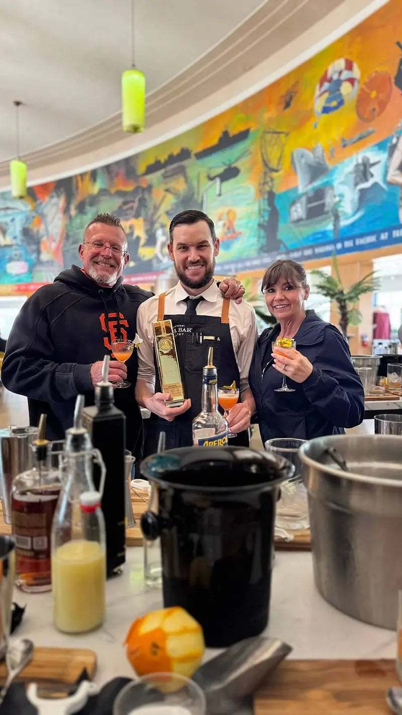 Guests enjoying the cocktail class