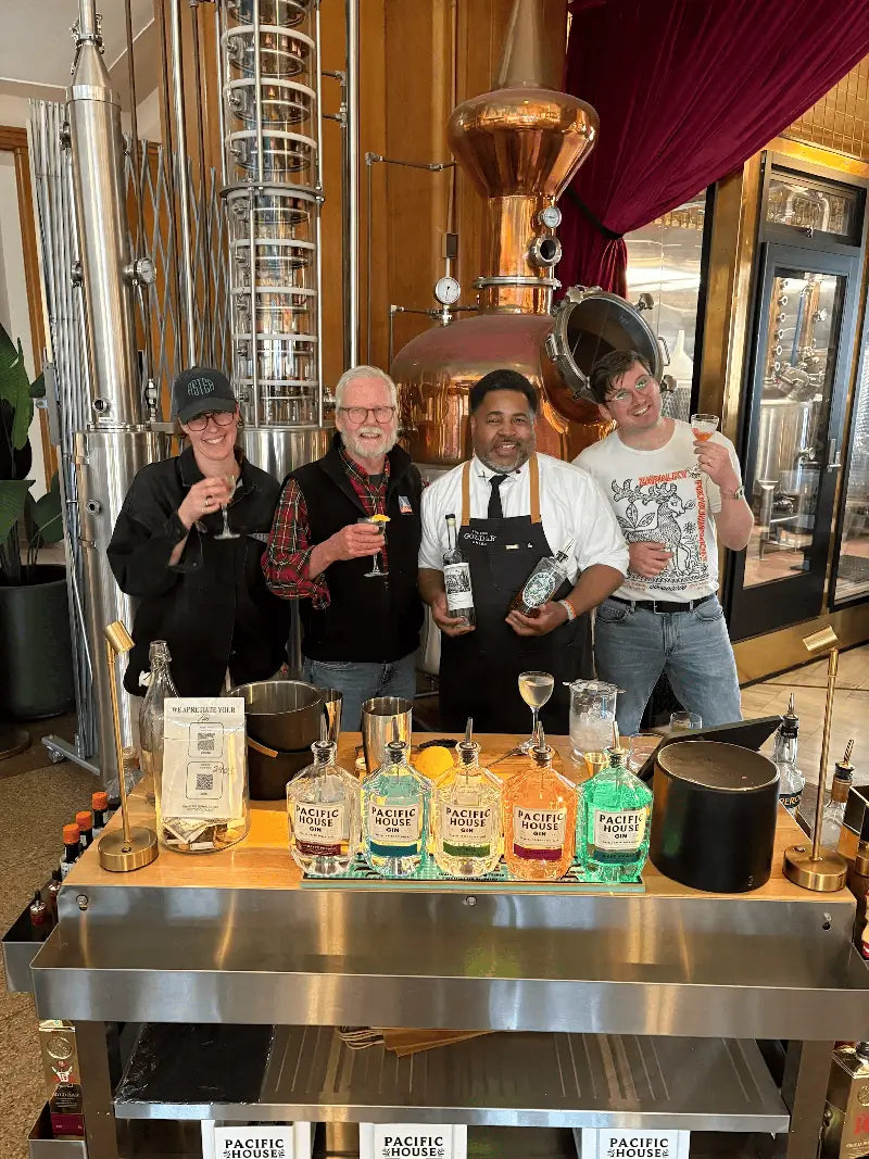 Guests enjoying the cocktail class