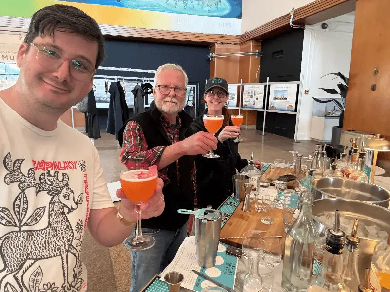 Guests enjoying the cocktail class