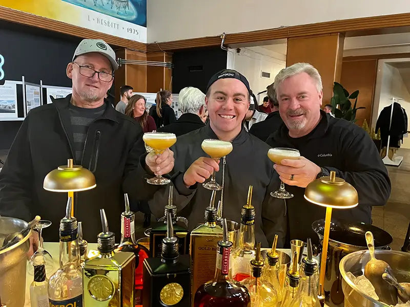 Guests enjoying the cocktail class