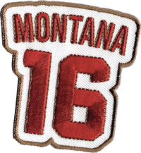 Joe Montana commemorative patch